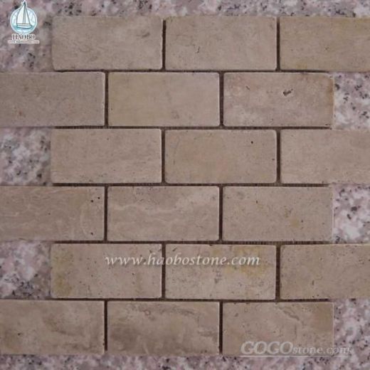 Stone Beige Honed Sandstone Mosaic Wall Tile Cladding