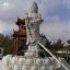 Grey Granite Asian Religious Temple Guanyin Buddhist Statue