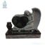 Single heart single angel carved headstone