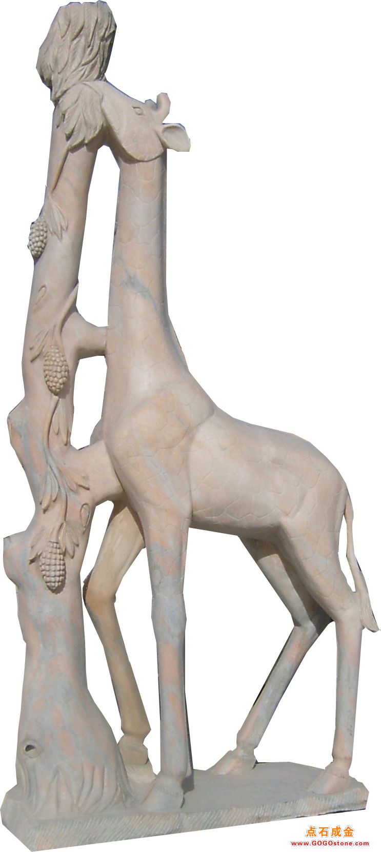 stone deer sculpture