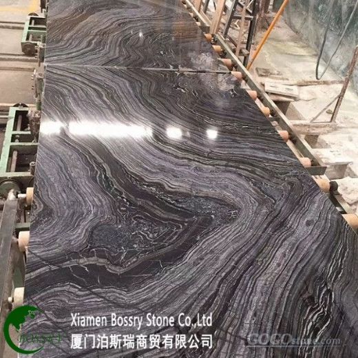 Ancient Wood black marble