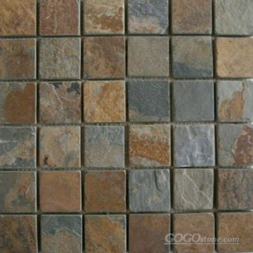 rusty slate mosaic