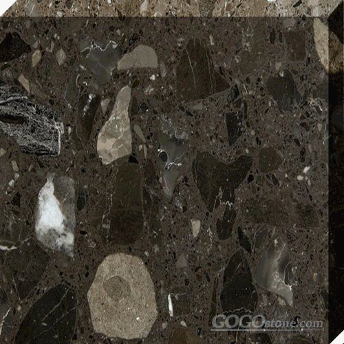 large aggregate engineered quartz
