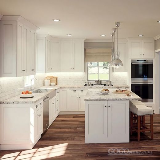 Shaker white paint cabinet