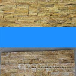 Golden Cultured Veneer Ledge Walling Stone-Quartzite