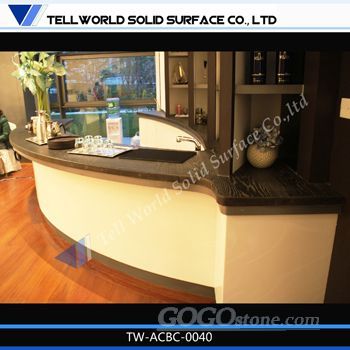 customized bar counter with artificial stone/marble top