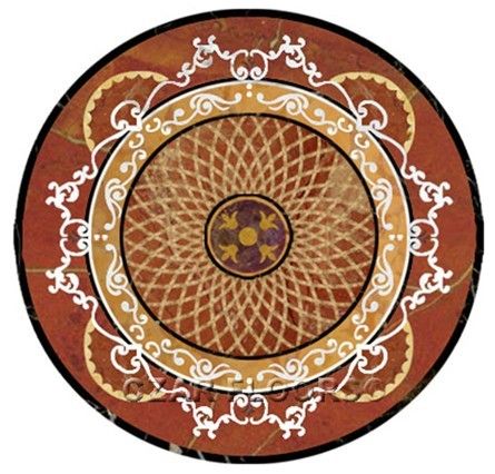 Red Whie Stone Medallion