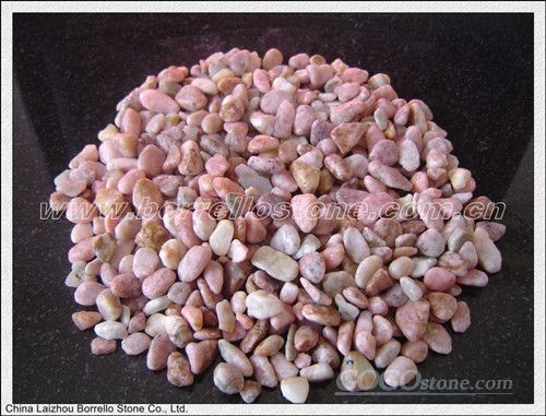 Pink pebbles,cobble stone