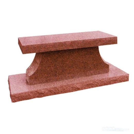 Indian imperial red granite memorial monumental bench