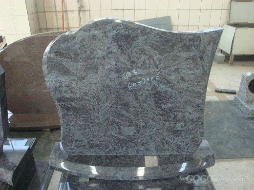 Bahama blue granite cover tombstone in poland