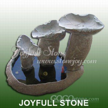 Natural stone water fountain