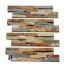 Stacked rust stone wall panels
