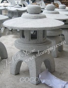 Japanese garden stone lantern