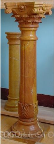 Yellow Marble Decorative Columns