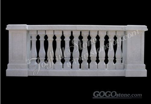 White Marble balusters and railings