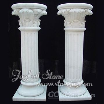 Marble pedestal column