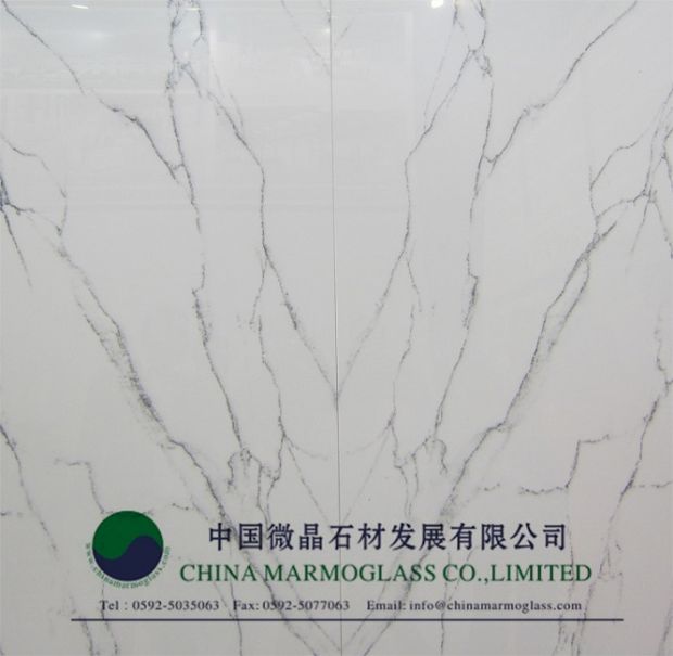 white carrara marble slab MARMOGLASS