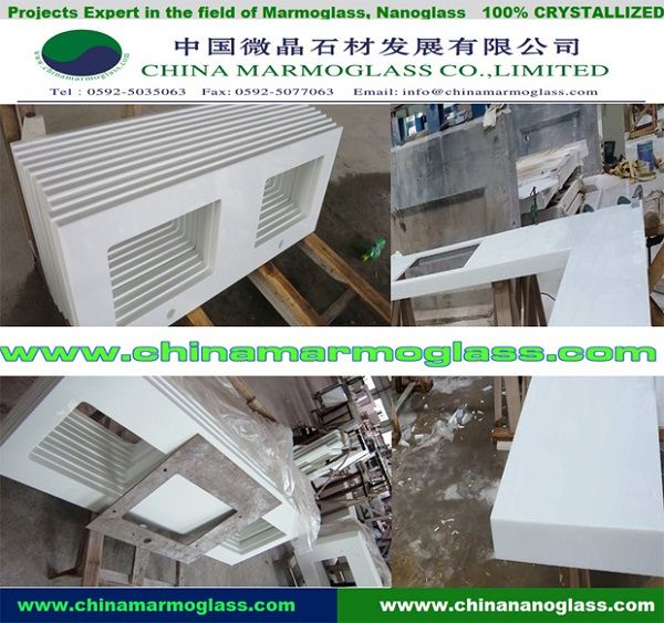 Super White Nano Crystallized Glass For Kitchen Co