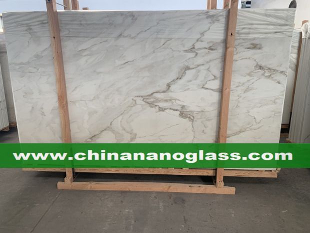 Calacatta Nano Glass Slab Nanoglass Slab