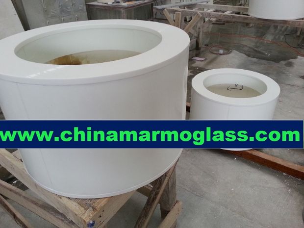 white marmoglass column white marmo column