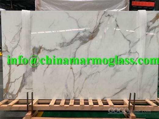 Calacatta Nanoglass Calacatta Slab