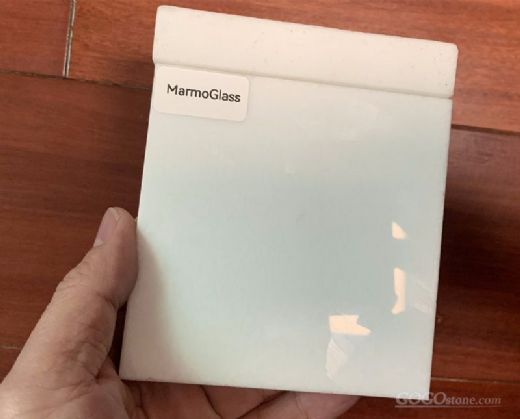 Glassos Crystal White Polished Crystallized Glass