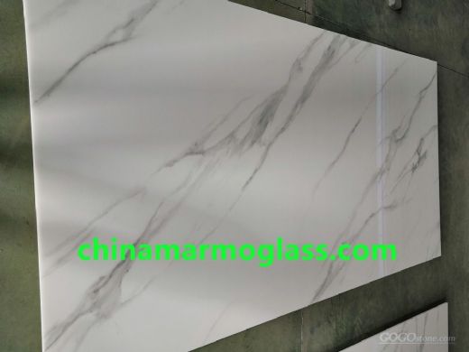 Carrara Crystallized Nano Glass Stone Slabs