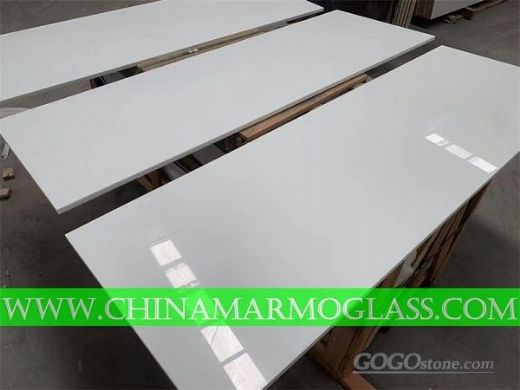 Pure White Nano Crystallized Glass Stone Slab