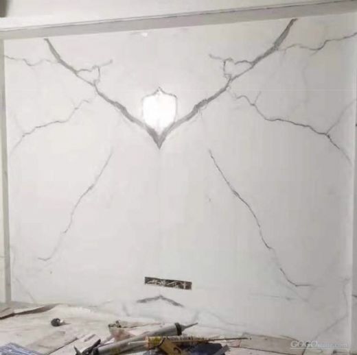 nano calacatta marble glass slab 300X180CM
