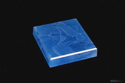 Ocean Blue Crystal Jade Glass Stone Slab