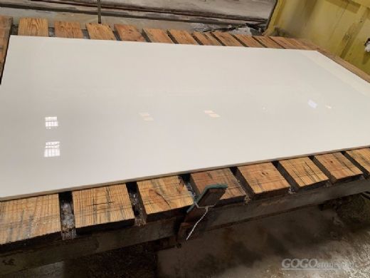 3cm Thickness Pure White Nano Crystallized Glass Stone Slab