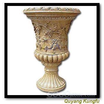 garden stone sandstone flowerpot