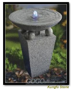 natural basalt stone fountain