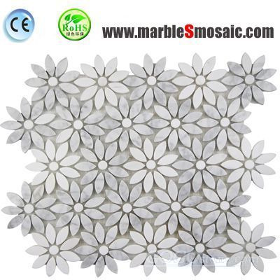 Flower Pattern Carrara Mosaic