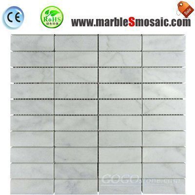 Rectangle Shape Carrara Marble Mosaic