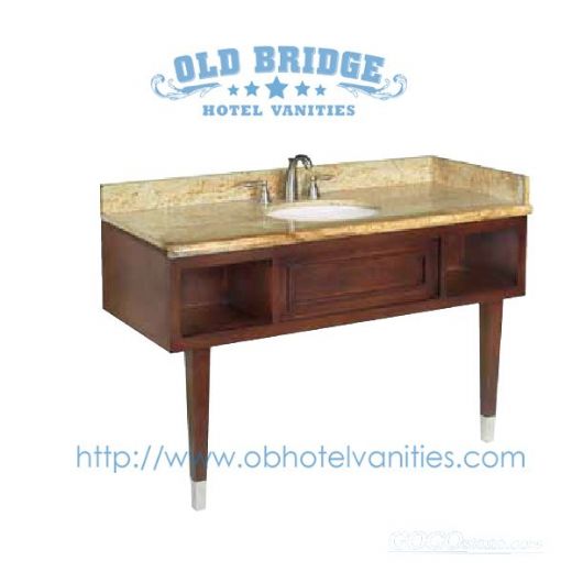 sink vanity base with wood legs