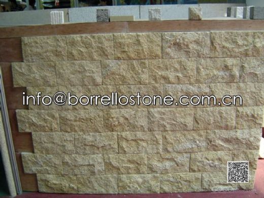 Yellow Granite Mushroom Stone