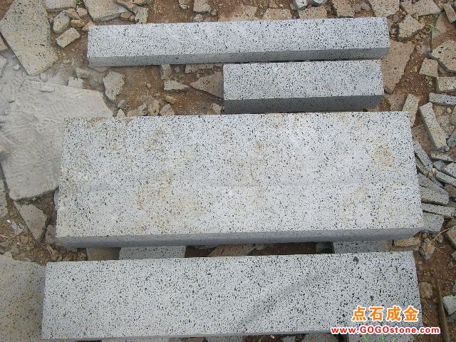 big holes basalt sawn finish