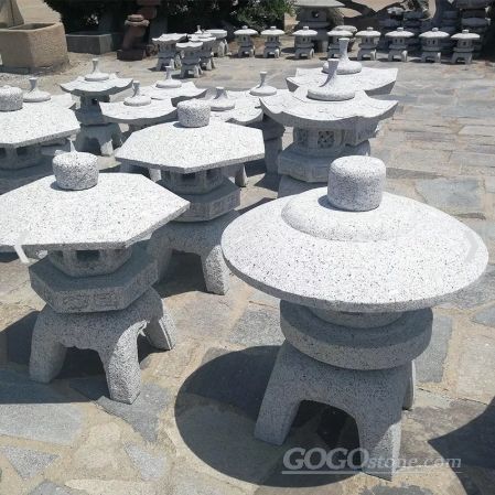 Natural granite lanterns