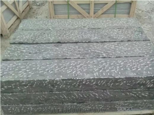 Natural Split Kerbstone in Blue Limestone