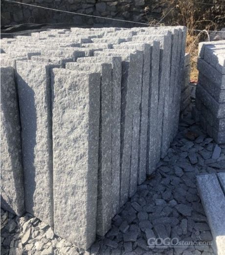 Dalian G603 Greygranite Palisade Kerbstone by Hand