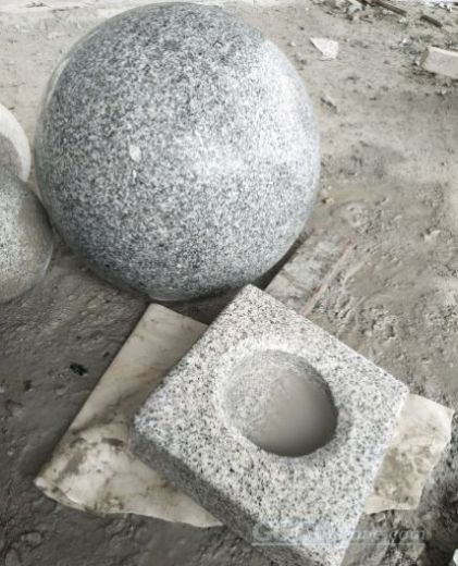 G623 Chinese Grey Granite Polished Parking Balls