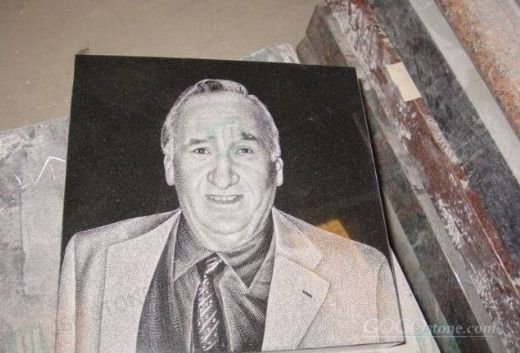 Shadow Carving Granite Headstone Memorials Monument