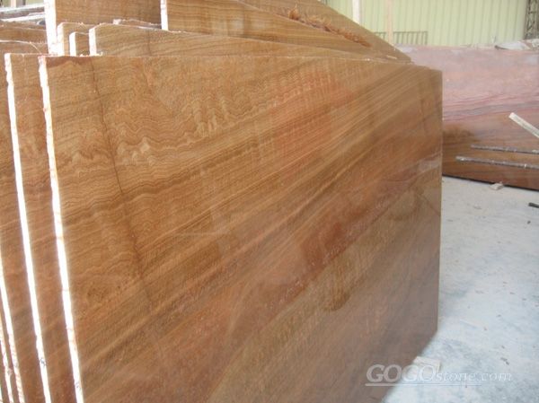 yellow wood vein marble
