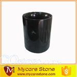 Nero Marquian Black Marble Candle Holder/Black Marble Jar
