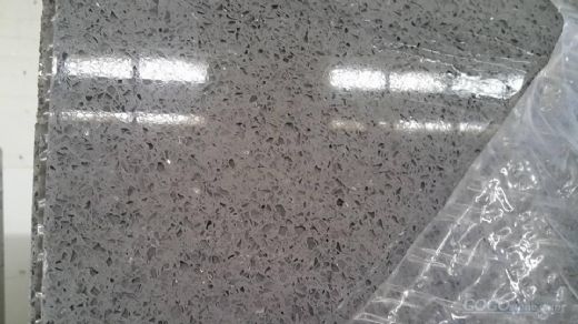 Grey Galaxy Quartz Kitchen Countertop