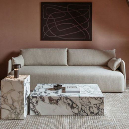 Coffee low plinth marble table