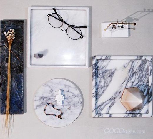 square marble tray natural stone marble plate