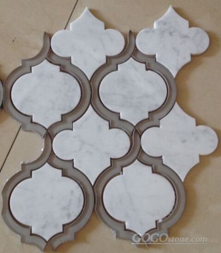 Arabeque marble mosaic tile