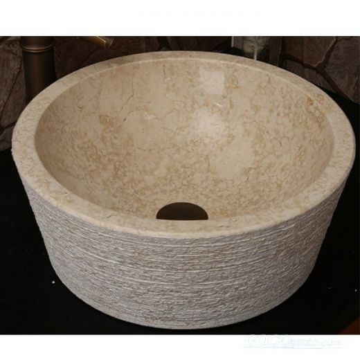 Round washing bowl galala beige